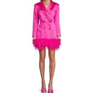 Antonio Melani Feather Tuxedo Dress